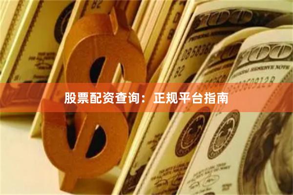 股票配资查询：正规平台指南